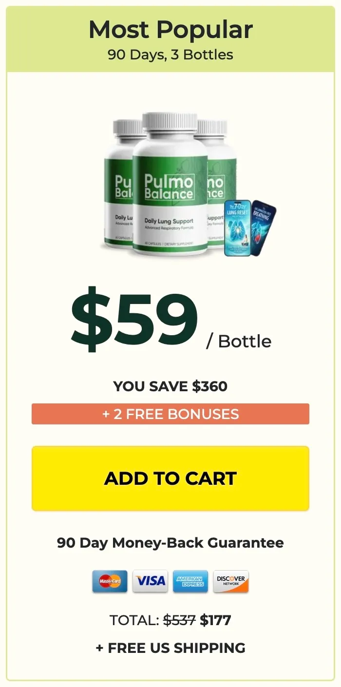 Pulmo Balance 3 bottles package